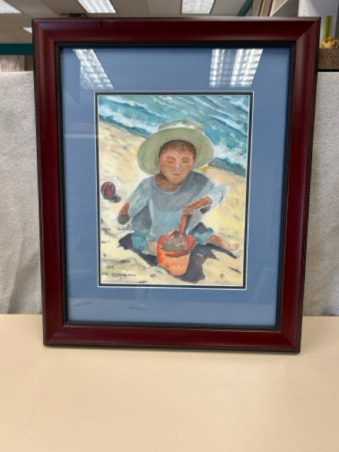 CHERRY FRAME BOY AT BEACH PIC