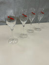 4 WINE/CHAMPAGNE GLASSES