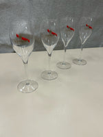 4 WINE/CHAMPAGNE GLASSES