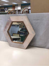 HEXAGONAL WOOD MIRROR
