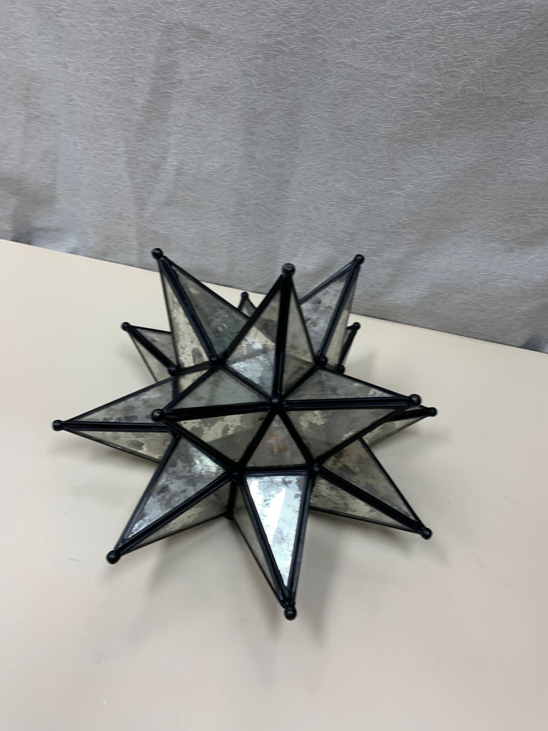 MERCURY GLASS STARBURST DOME