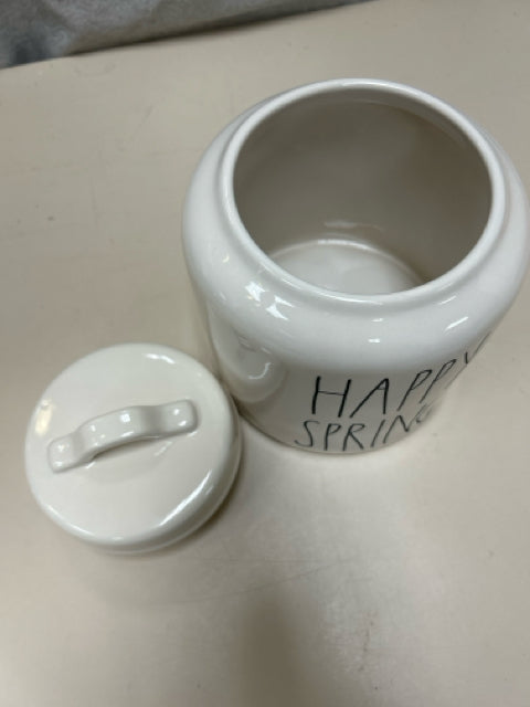 CREAM "SPRING" LIDDED CANISTER