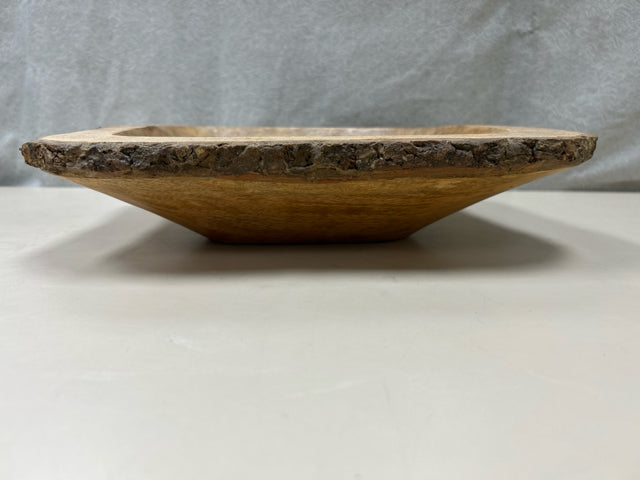 WOOD BARK BOWL