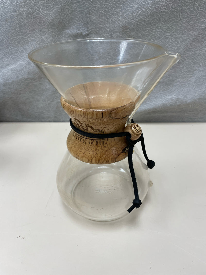 GLASS & WOOD POUR OVER