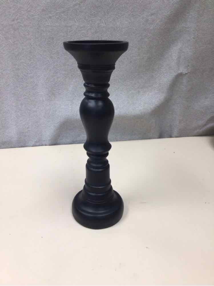 TALL BLACK CANDLE HOLDER
