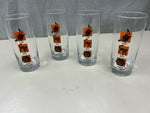 4 HALLOWEEN THEME GLASSES