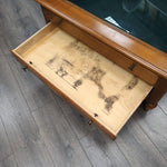 GLASS TOP SHADOWBOX COFFEE TABLE