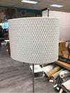 SILVER ADJ. HEIGHT FLOOR LAMP