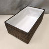 DARK BROWN LINED BASKET