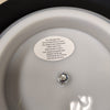 BLACK LIDDED GLASS CONTAINER