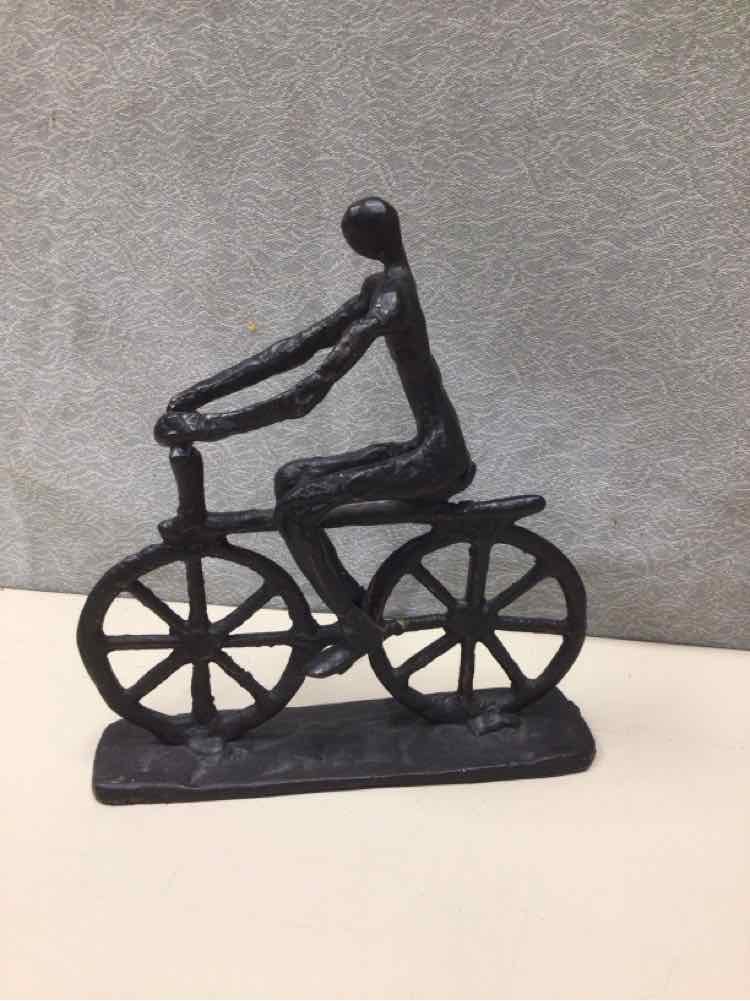 METAL BIKER SCULPTURE