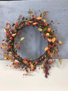 FALL THEME BERRY WREATH