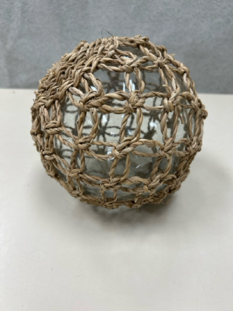 GLASS BALL ROPE COVERED