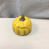 SMALL CERAMIC YELLOW PUMPKIN W/LID
