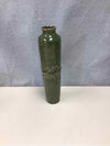 SKINNY GREEN STRIPED VASE