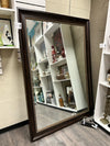 LARGE BROWN FLOOR STANDING MIRROR