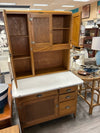 WOOD METAL HOOSIER CABINET
