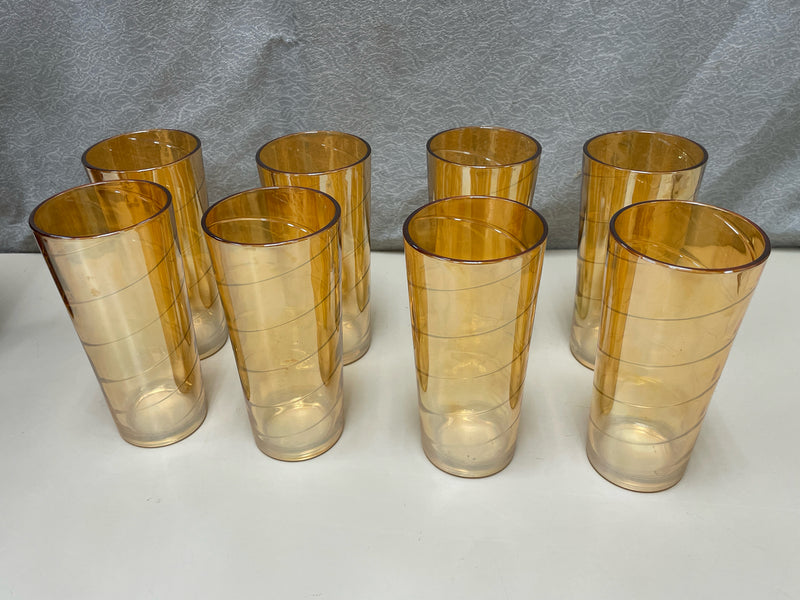8 ORANGE GLASSES