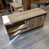 GRAY SLIDING DOOR CONSOLE