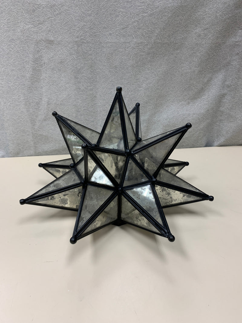 MERCURY GLASS STARBURST DOME