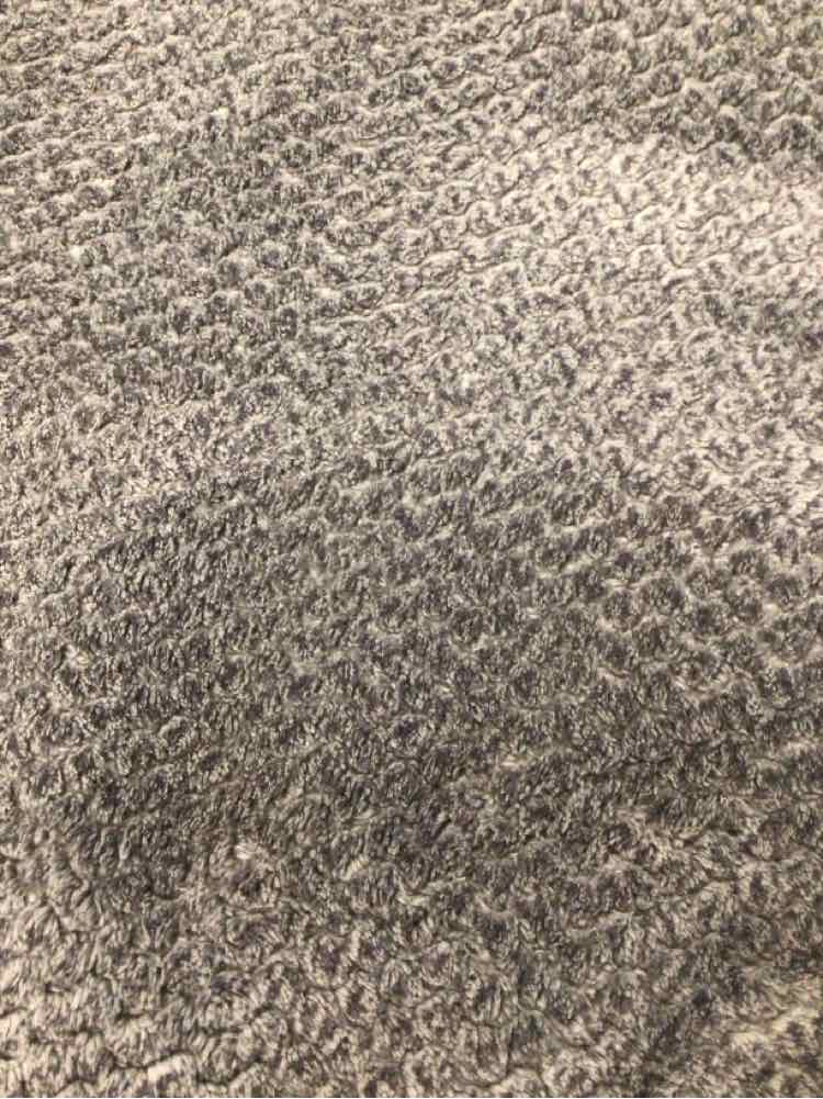LARGE GRAY STORAGE OTTOMAN