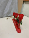 VINTAGE RED CANDELABRA