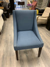 BLUE UPHOLSTERED ACCENT CHAIR