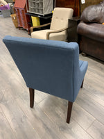 BLUE UPHOLSTERED ACCENT CHAIR